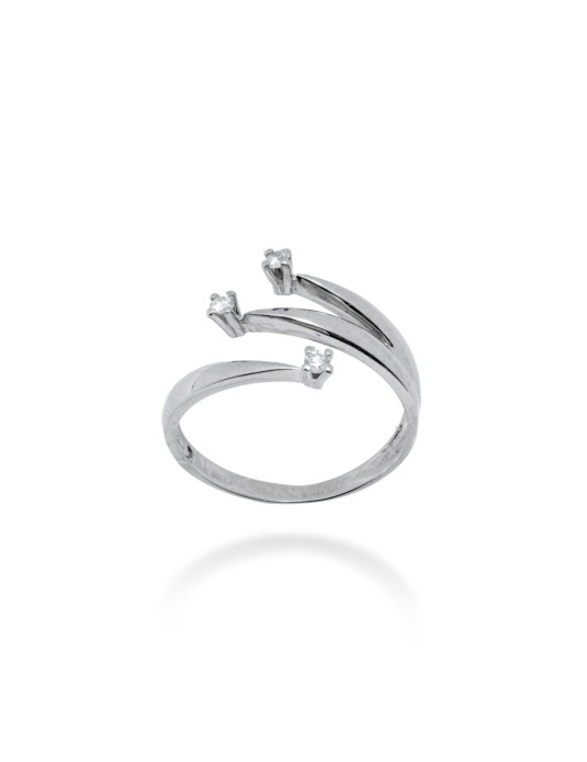 ANELLO TRILOGY IN ORO 18 KT CON DIAMANTI