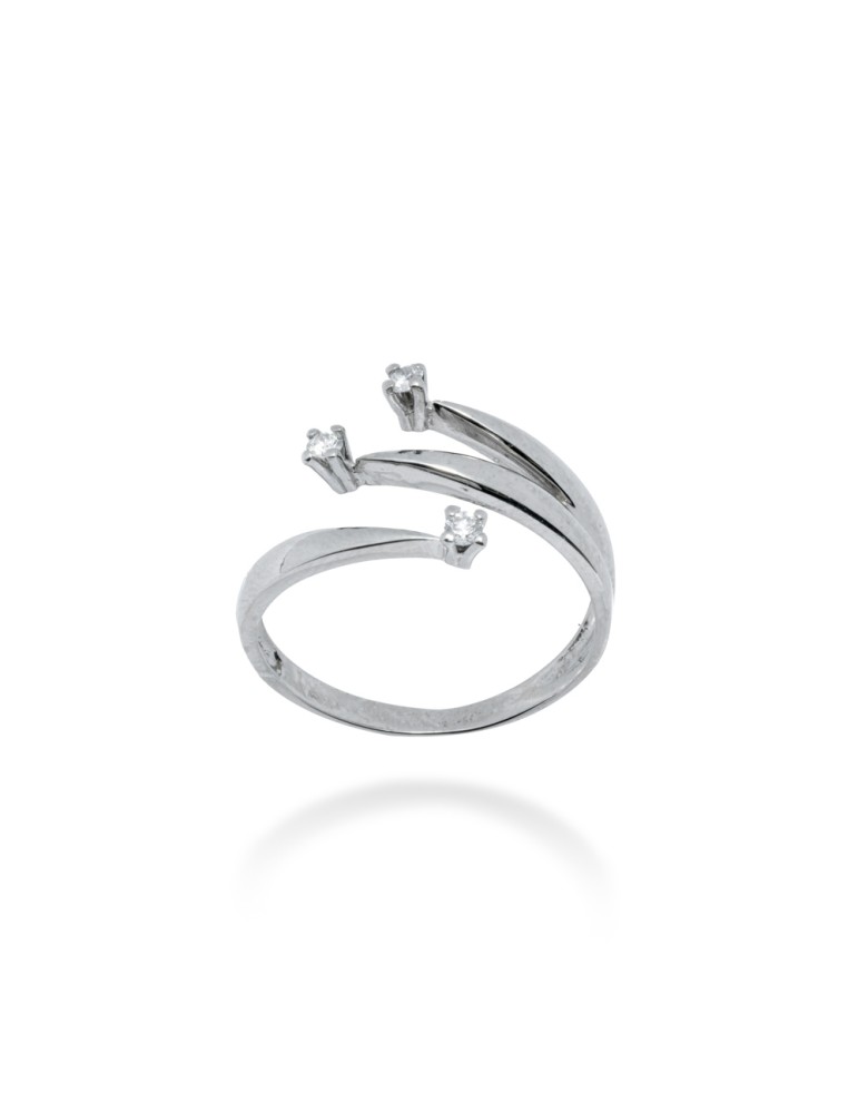 ANELLO TRILOGY IN ORO 18 KT CON DIAMANTI