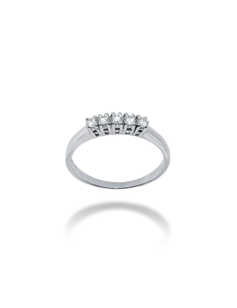 ANELLO VERETTA IN ORO 18 KT CON DIAMANTI