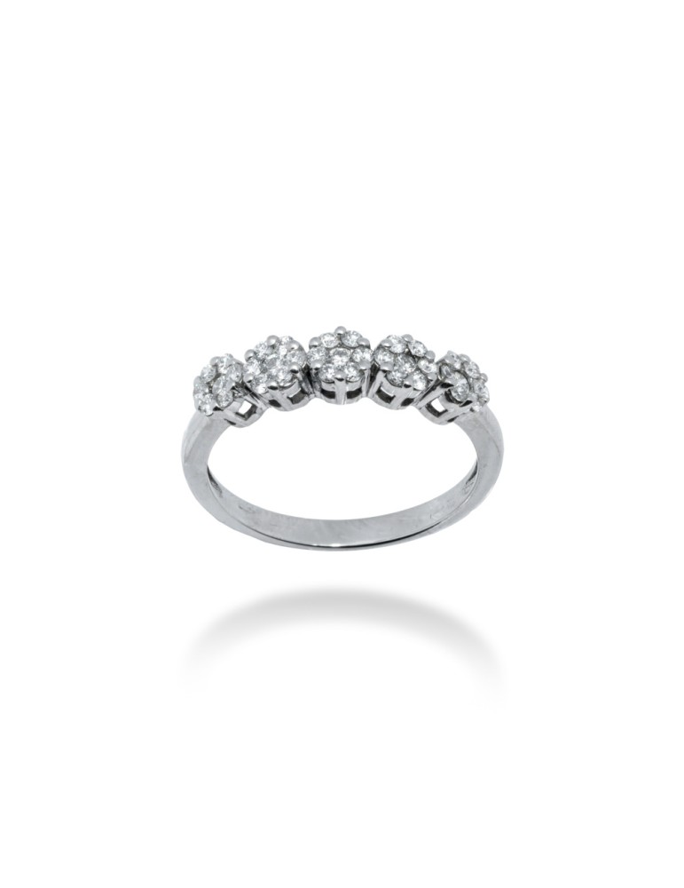 ANELLO VERETTA IN ORO 18 KT CON DIAMANTI