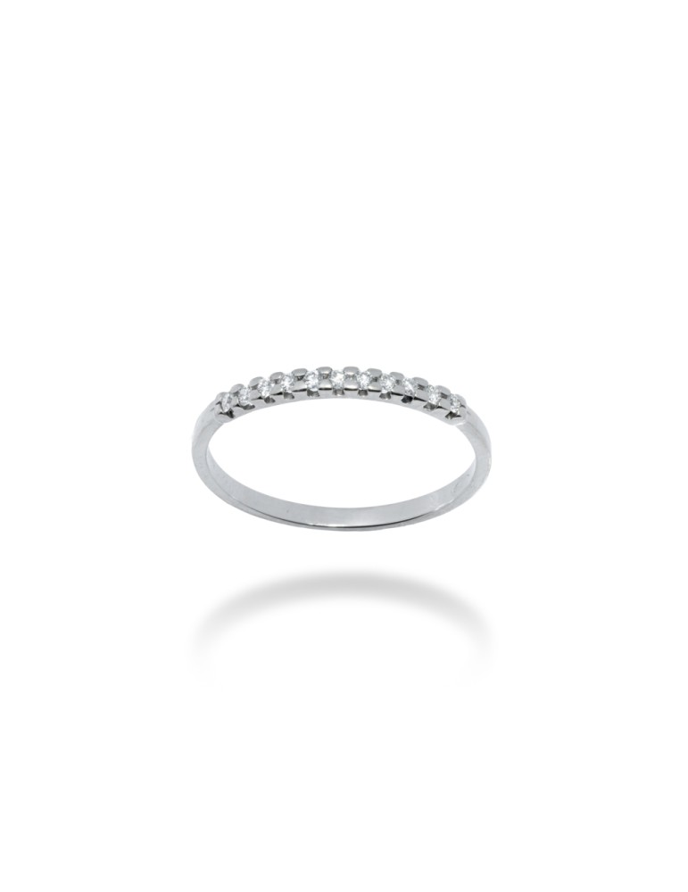 ANELLO VERETTA IN ORO 18 KT CON DIAMANTI