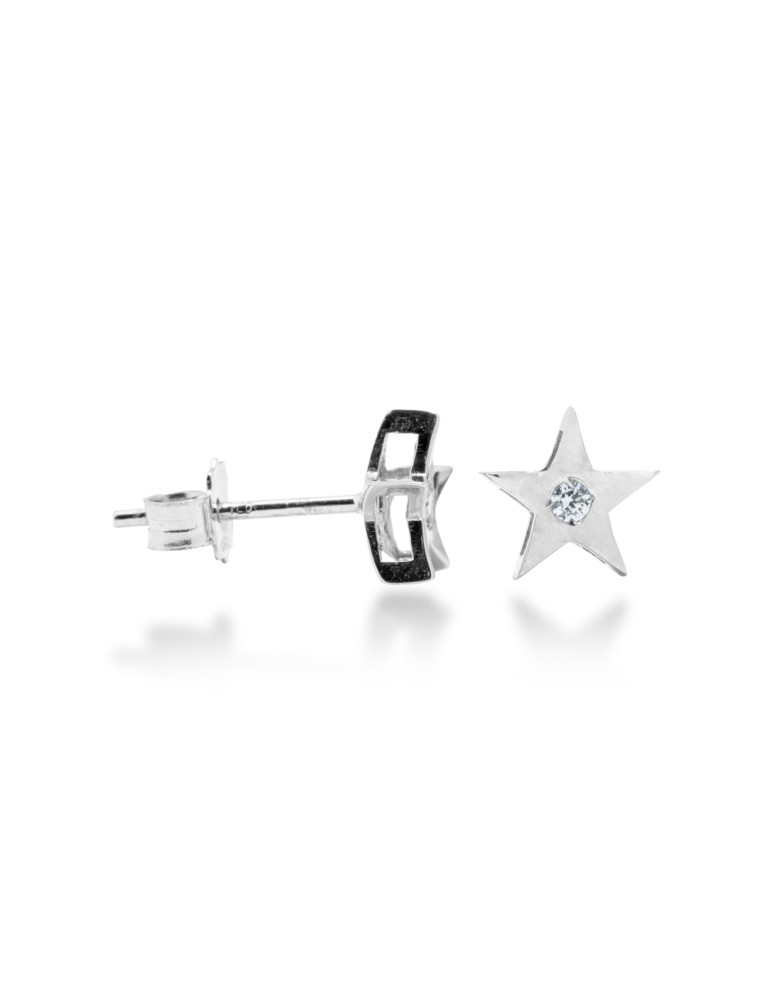 ORECCHINI STELLA IN ORO 18 KT CON DIAMANTI